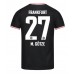 Eintracht Frankfurt Mario Gotze #27 Venkovní Dres 2023-24 Krátkým Rukávem